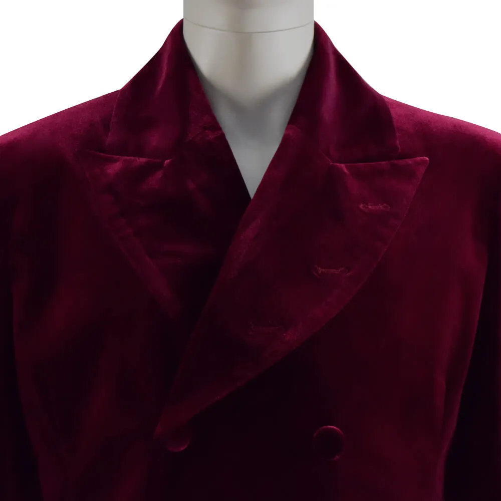 Doctor Who Fourth 4th Doctor Coat Double Breasted Velvet Cosplay Costume for Sale