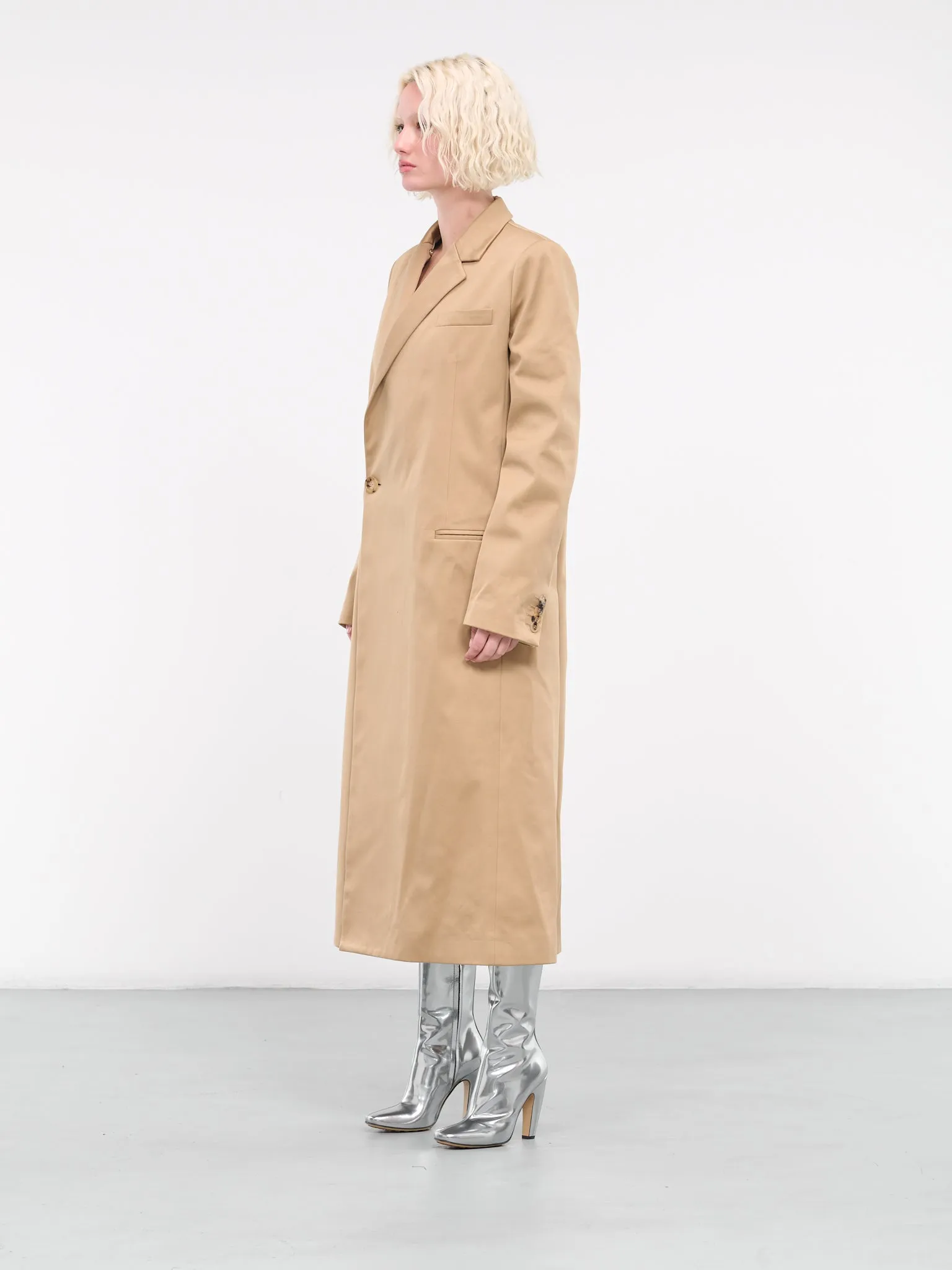 Double-Breasted Tailored Coat (CO0291-PG1469-132-BEIGE)