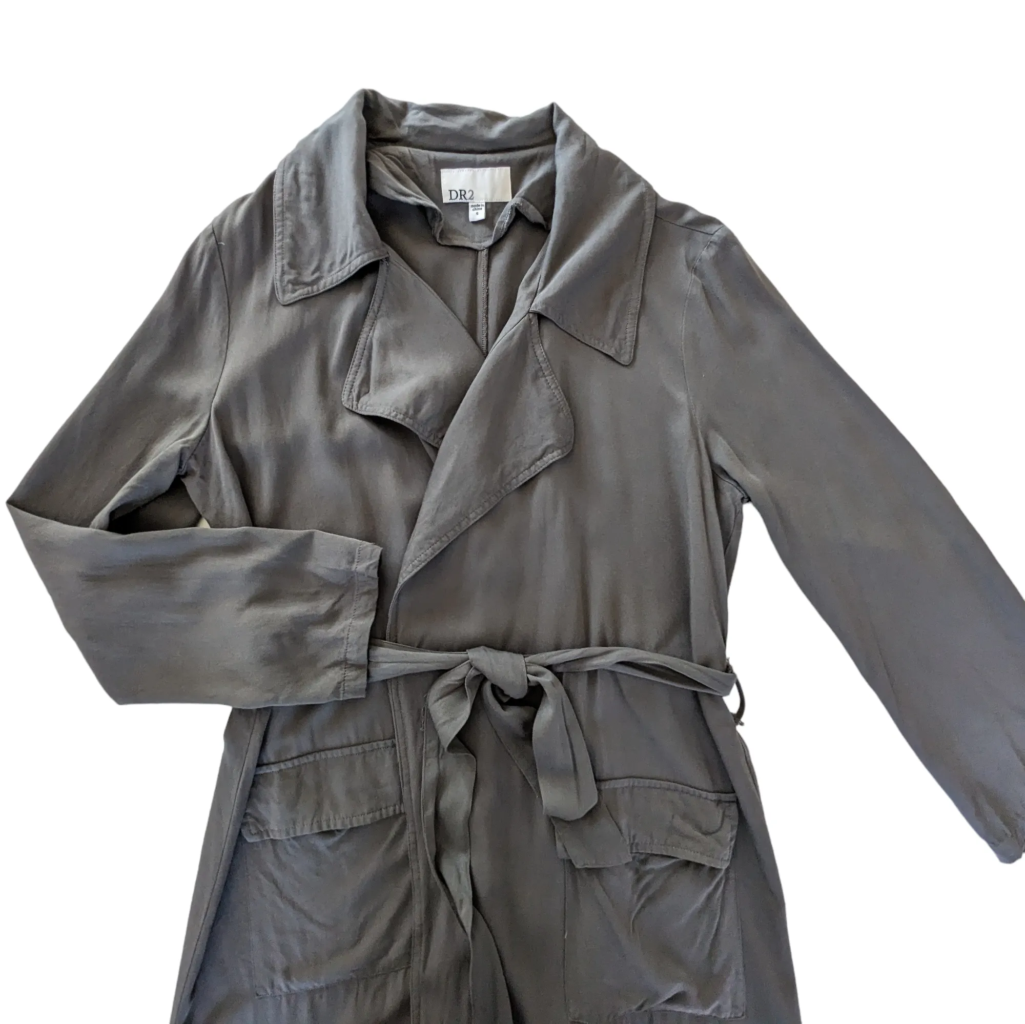 DR2 Draped Front Trench Size Small