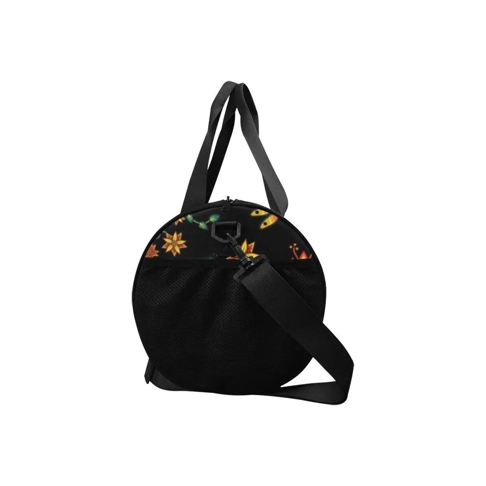 Dragon Lily Noir Duffle Bag