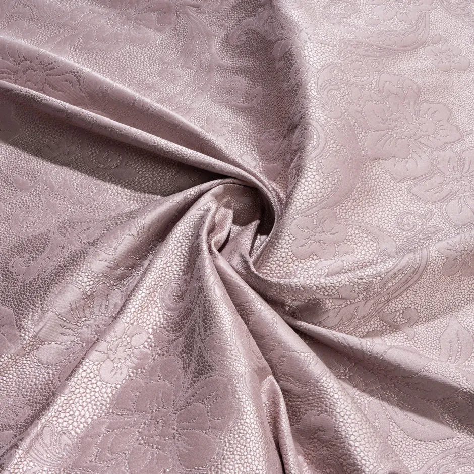 Dusty Pink Floral Jacquard Brocade