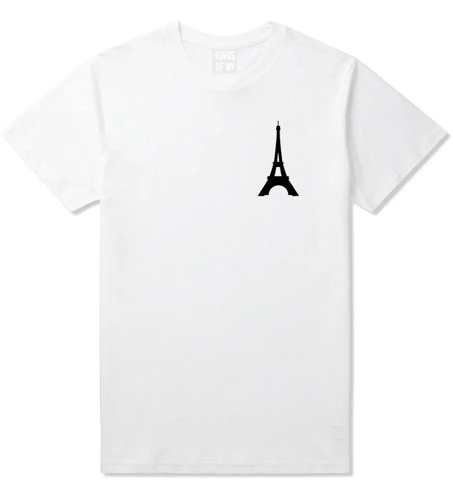 Eiffel Tower Paris Chest Mens T-Shirt