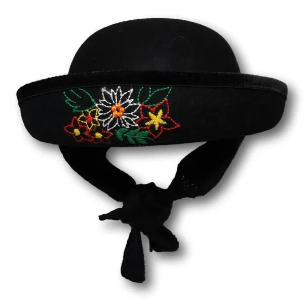 Embroidered Brim Cloche