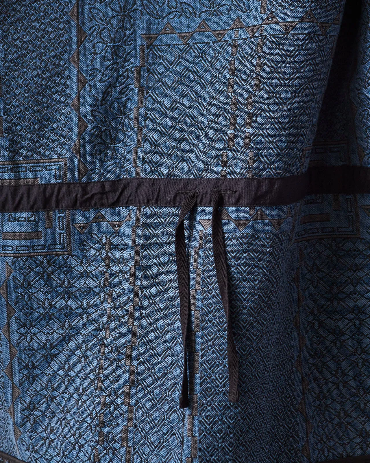 Engineered Garments Reefer Jacket, Black/Navy Geo Jacquard