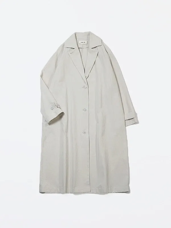 Evam Eva Cotton Hemp Tailored Coat Sage