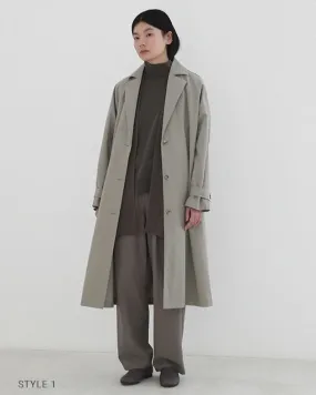 Evam Eva Cotton Hemp Tailored Coat Sage