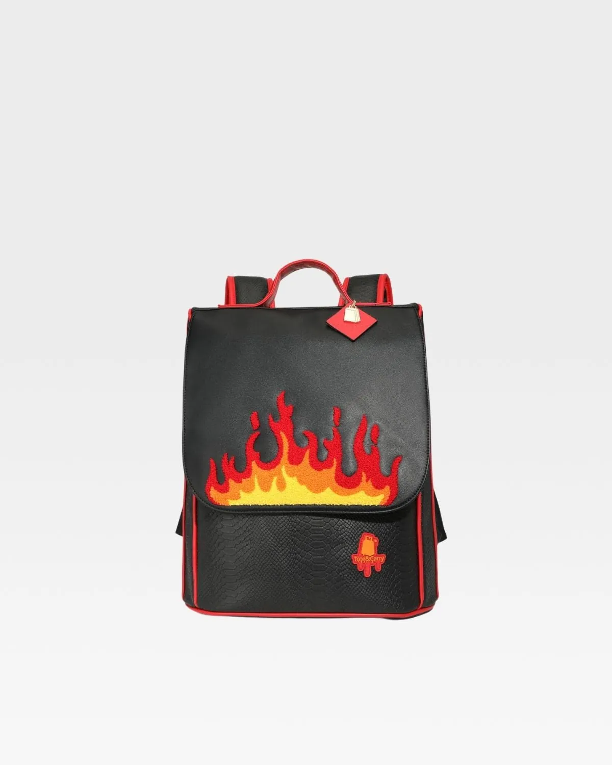 Exclusive Red Fire Backpack & Rolling Duffle Set