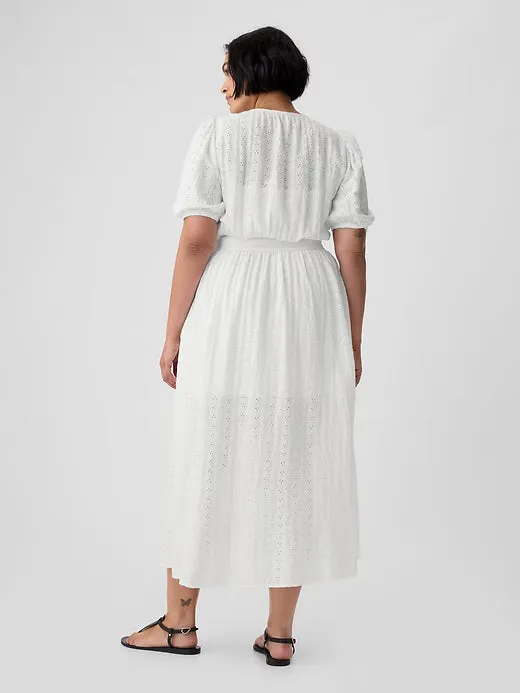 Eyelet Maxi Dress