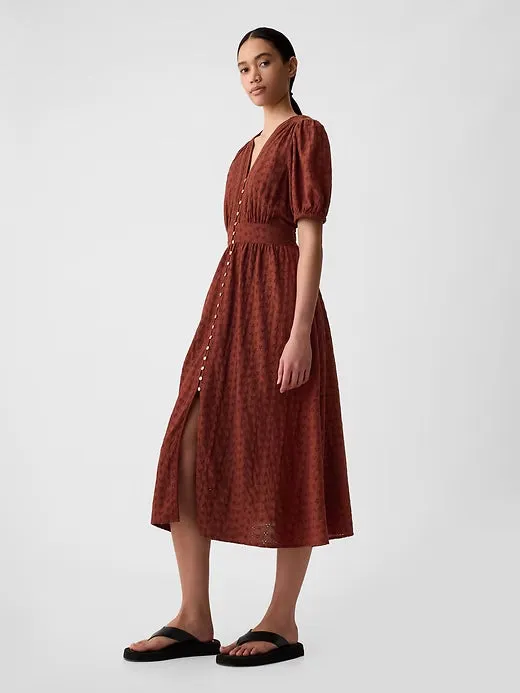 Eyelet Maxi Dress