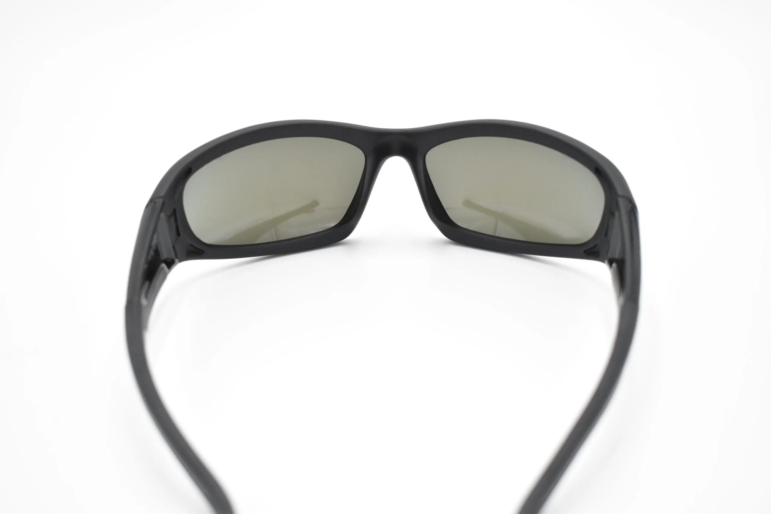 Eyres Bercy Matt & Shiny Black Frame, Polarised Grey Blue Mirror Lens 150-MS1-PGWBM