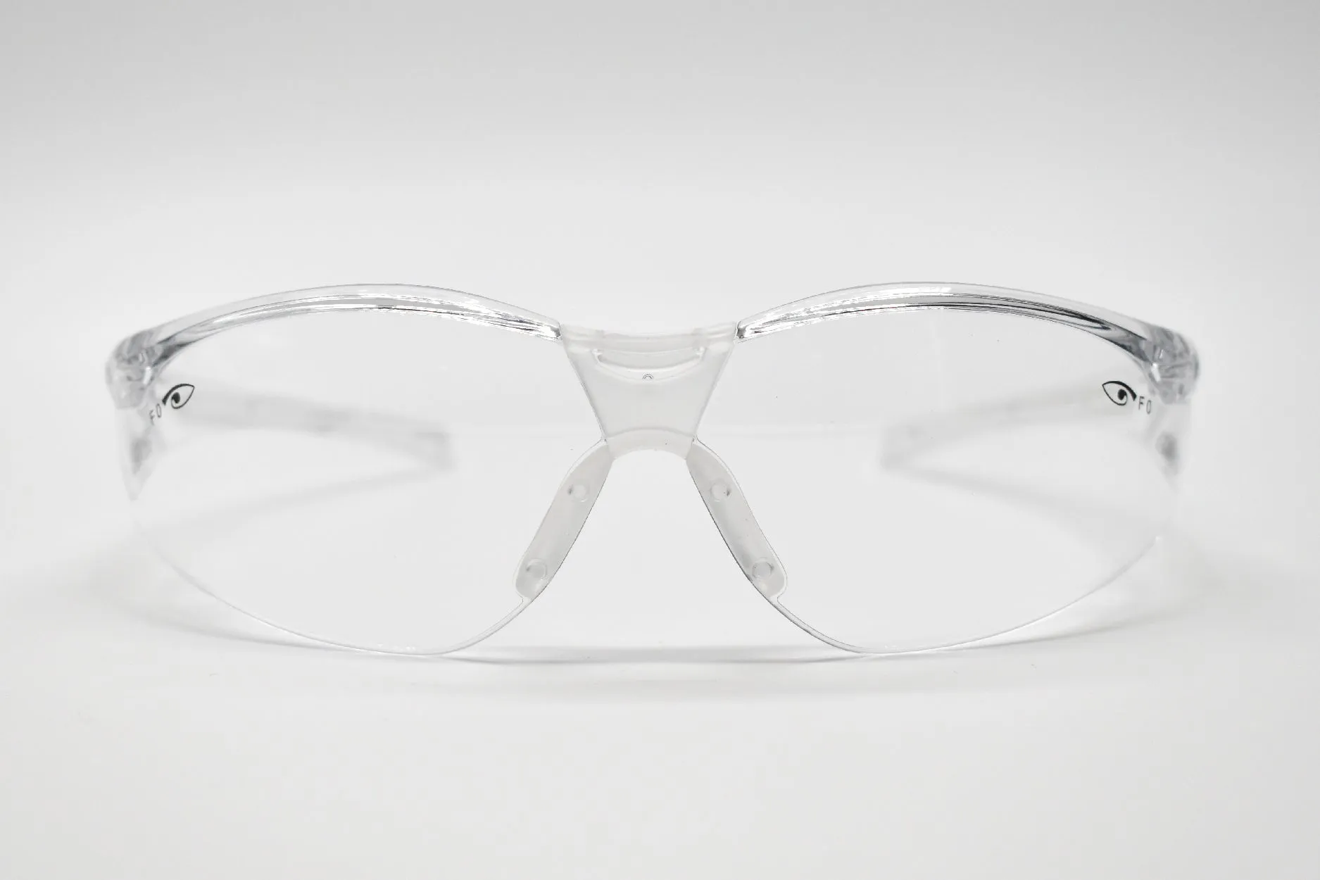 Eyres Terminator Clear Frame Clear Lens Safety Glasses 102-OP-CL