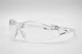 Eyres Terminator Clear Frame Clear Lens Safety Glasses 102-OP-CL