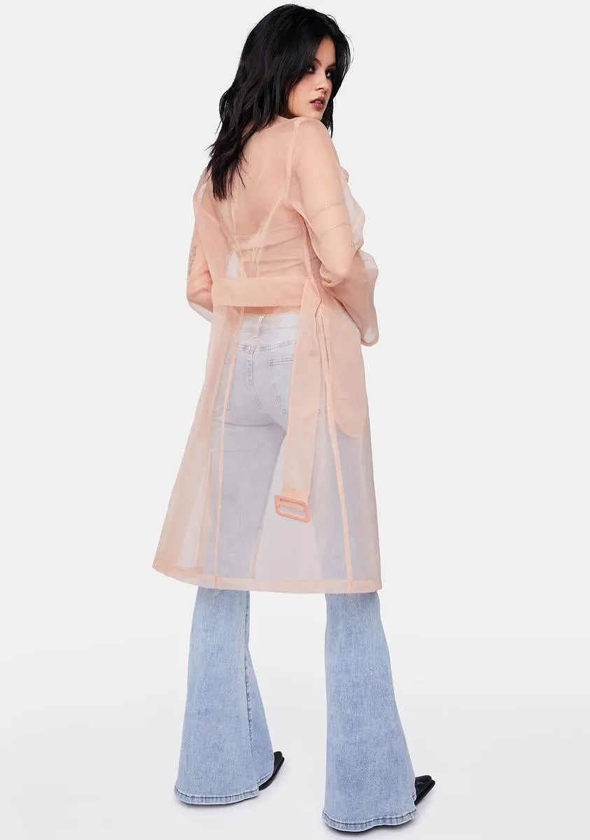 Fashion Forward Sheer Trench Coat