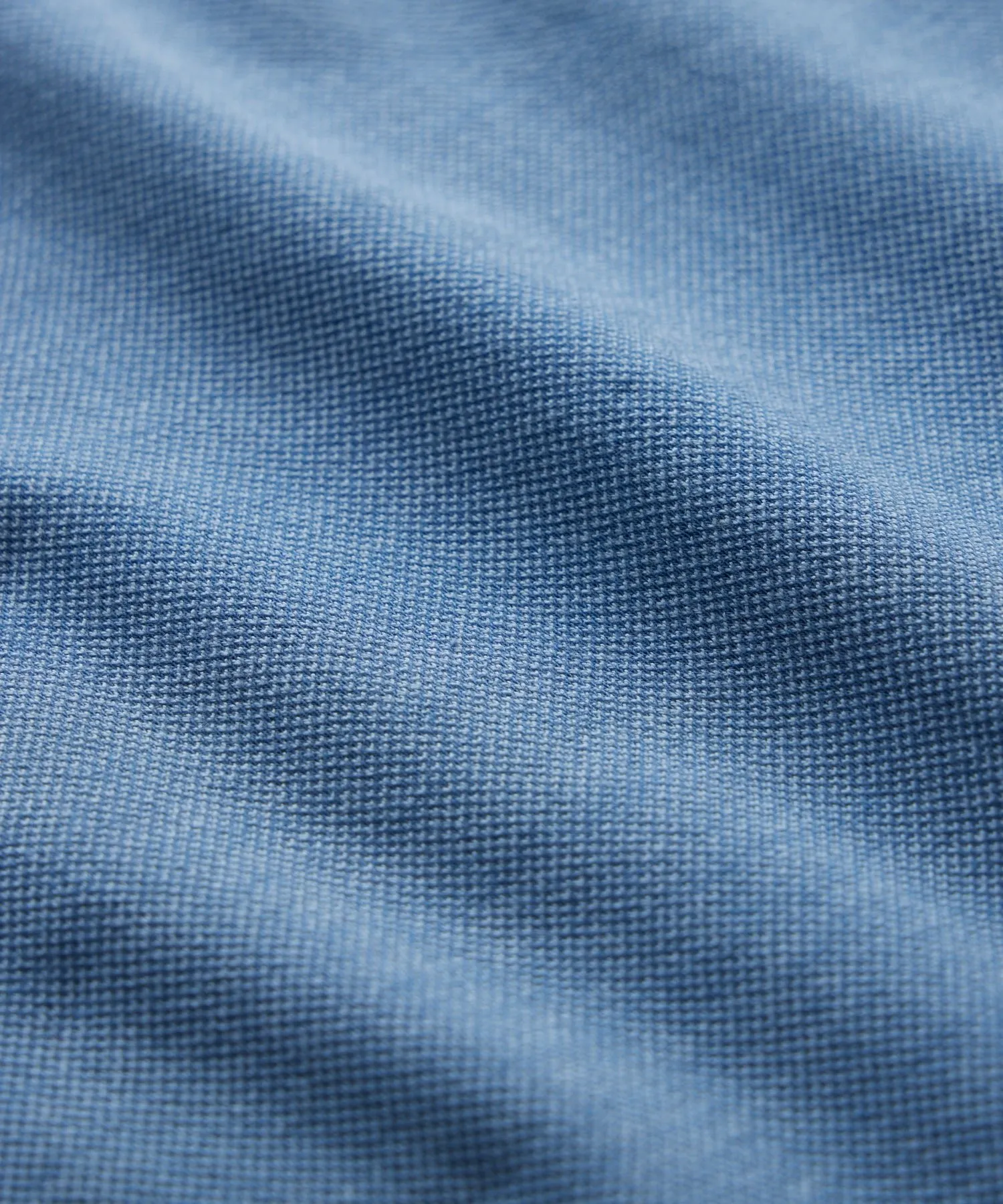 Fine Pique Polo in Sail Blue