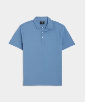 Fine Pique Polo in Sail Blue