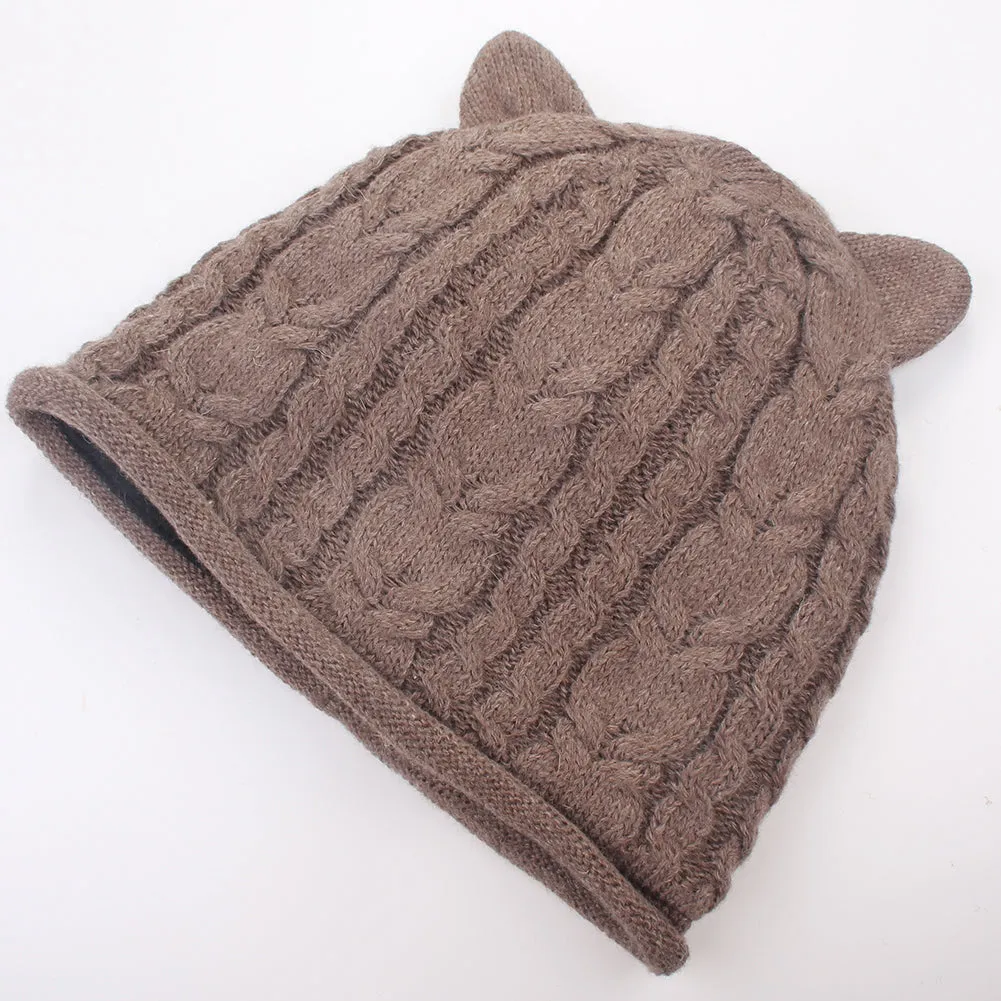 FURTALK Women Winter Cat Ear  Beanies Hat  Drop Shipping B012