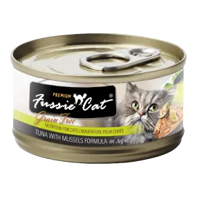 Fussie Cat Black Label Tuna with Mussel in Aspic 80g