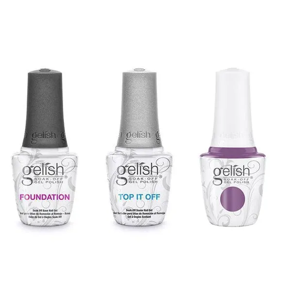 Gelish Combo - Base, Top & Malva