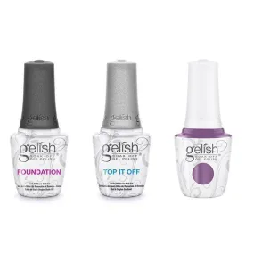 Gelish Combo - Base, Top & Malva