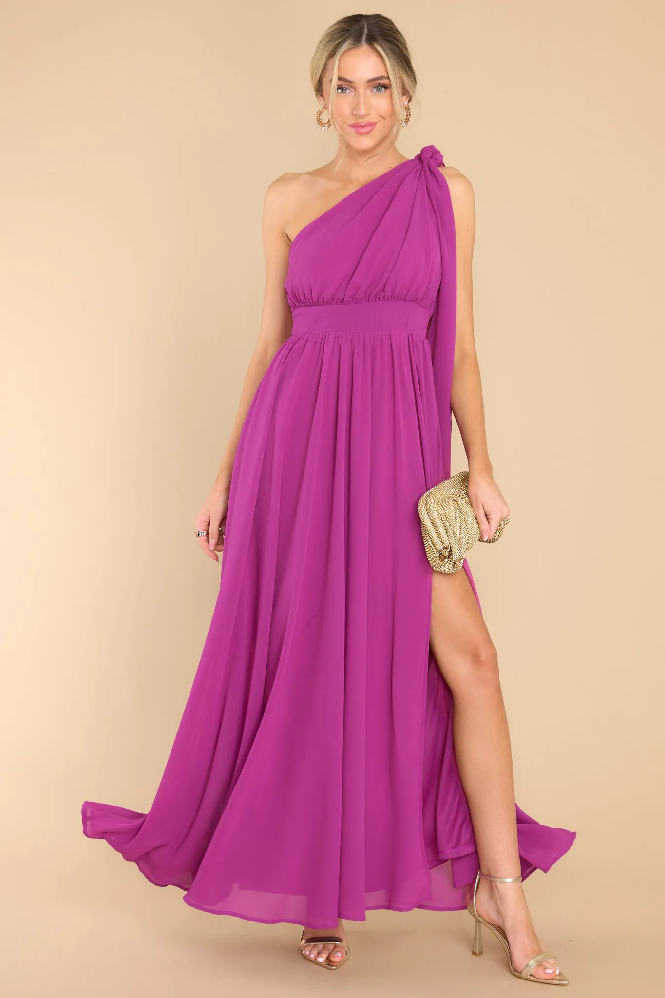 Goddess Behavior Berry Maxi Dress