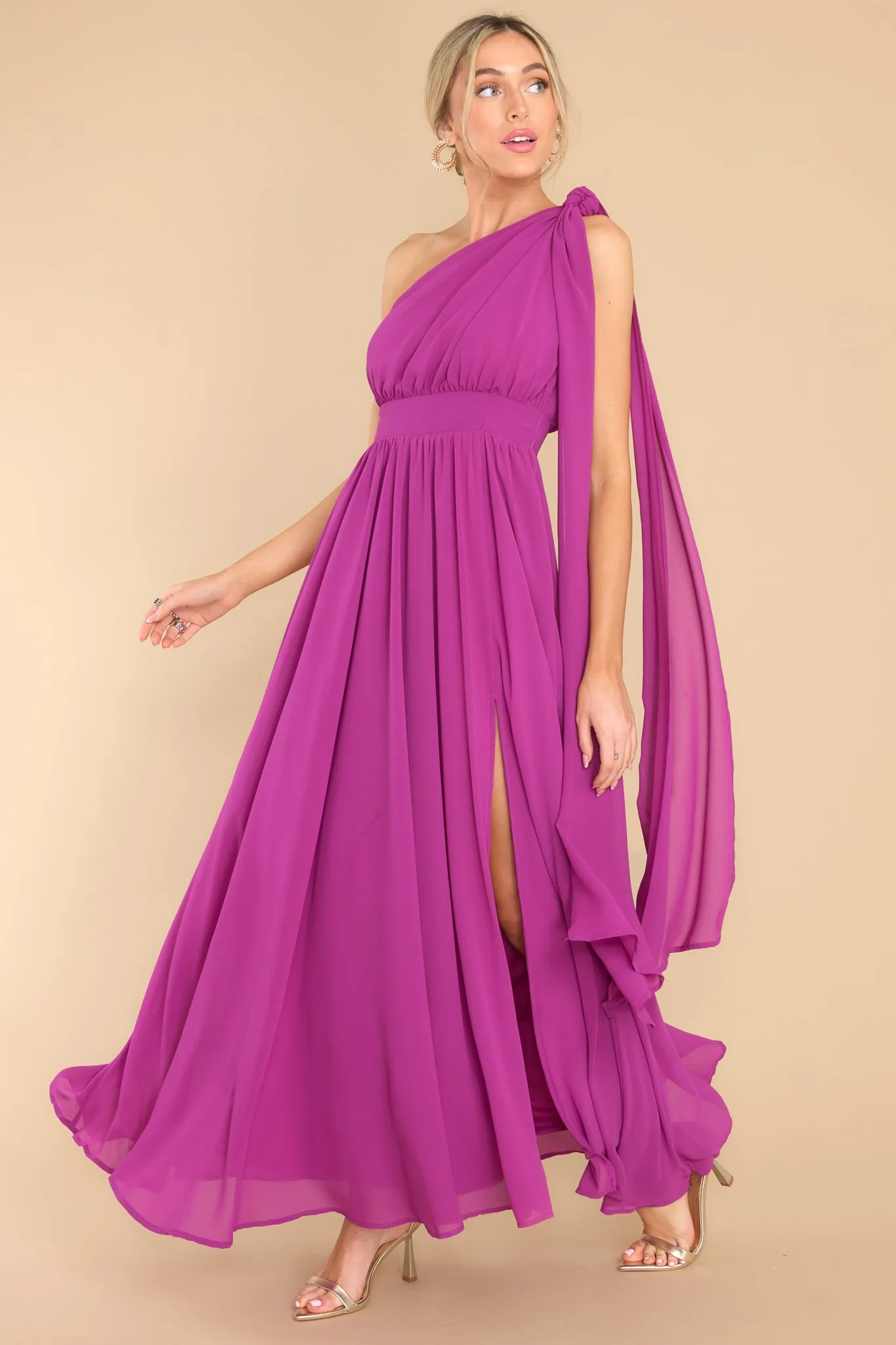 Goddess Behavior Berry Maxi Dress