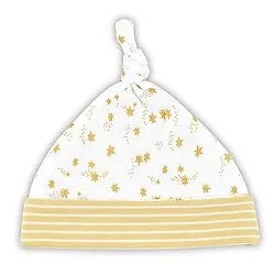 GOLD STAR STRIPE HAT 6-12 MONTHS