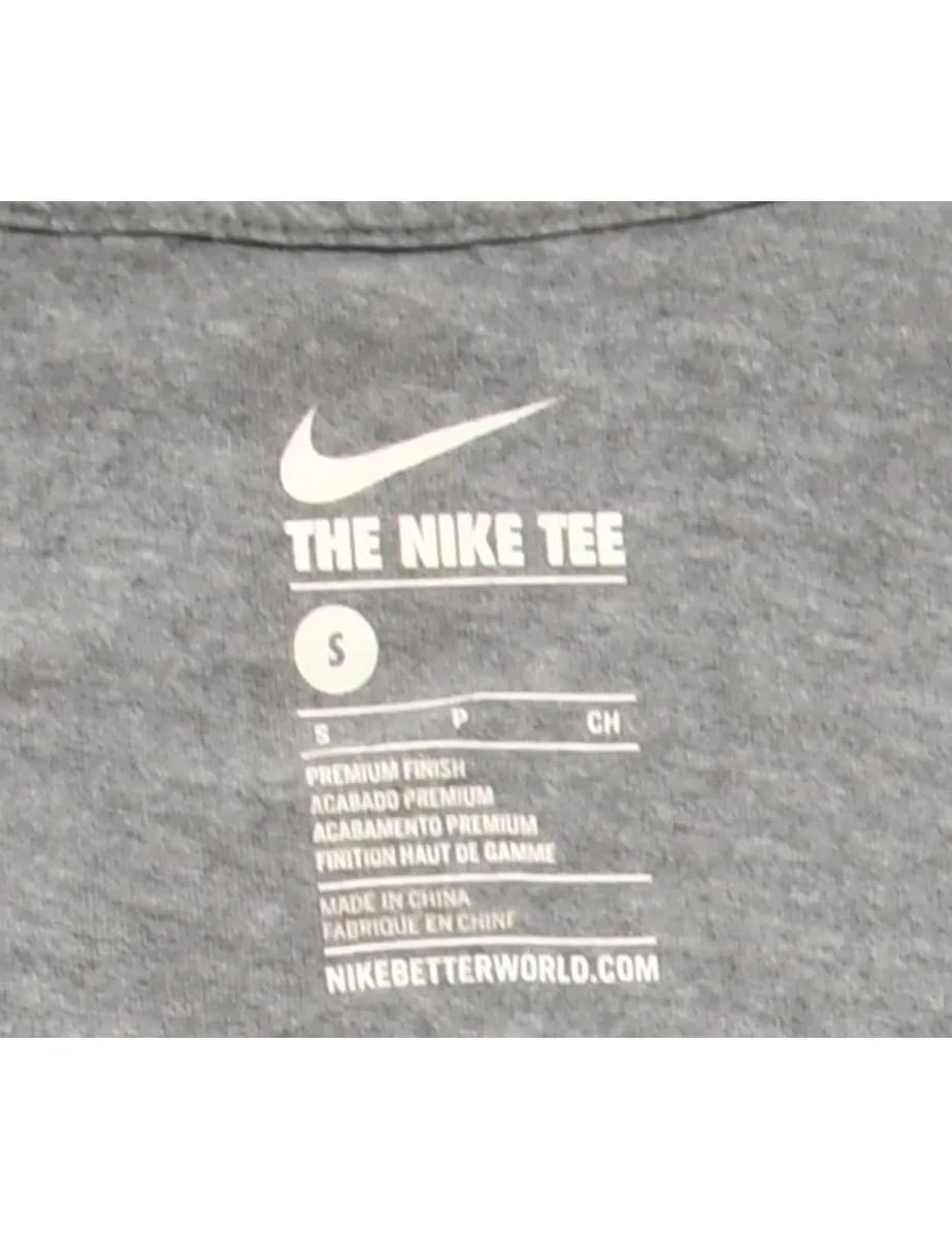 Grey Nike Printed T-shirt - S