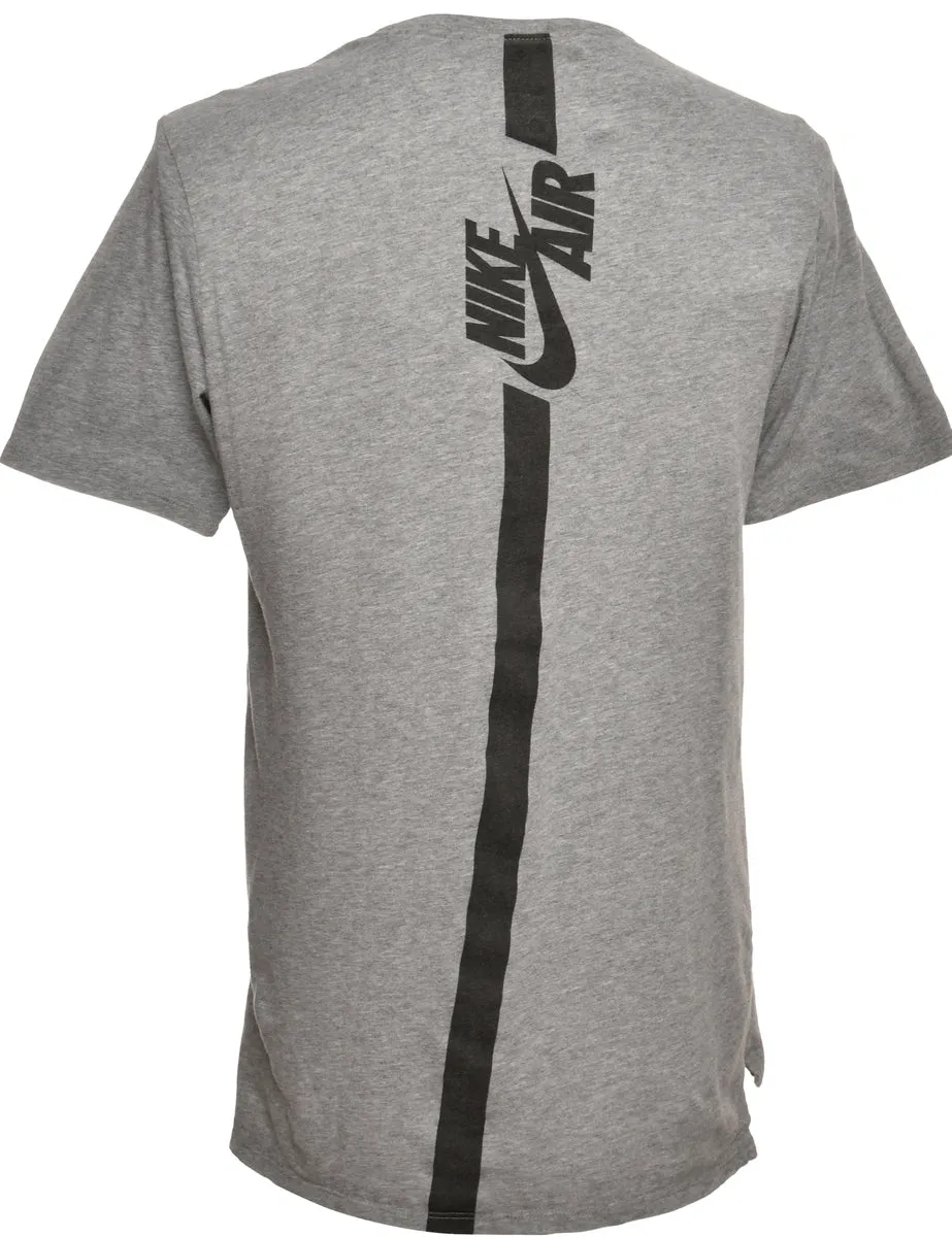 Grey Nike Printed T-shirt - S