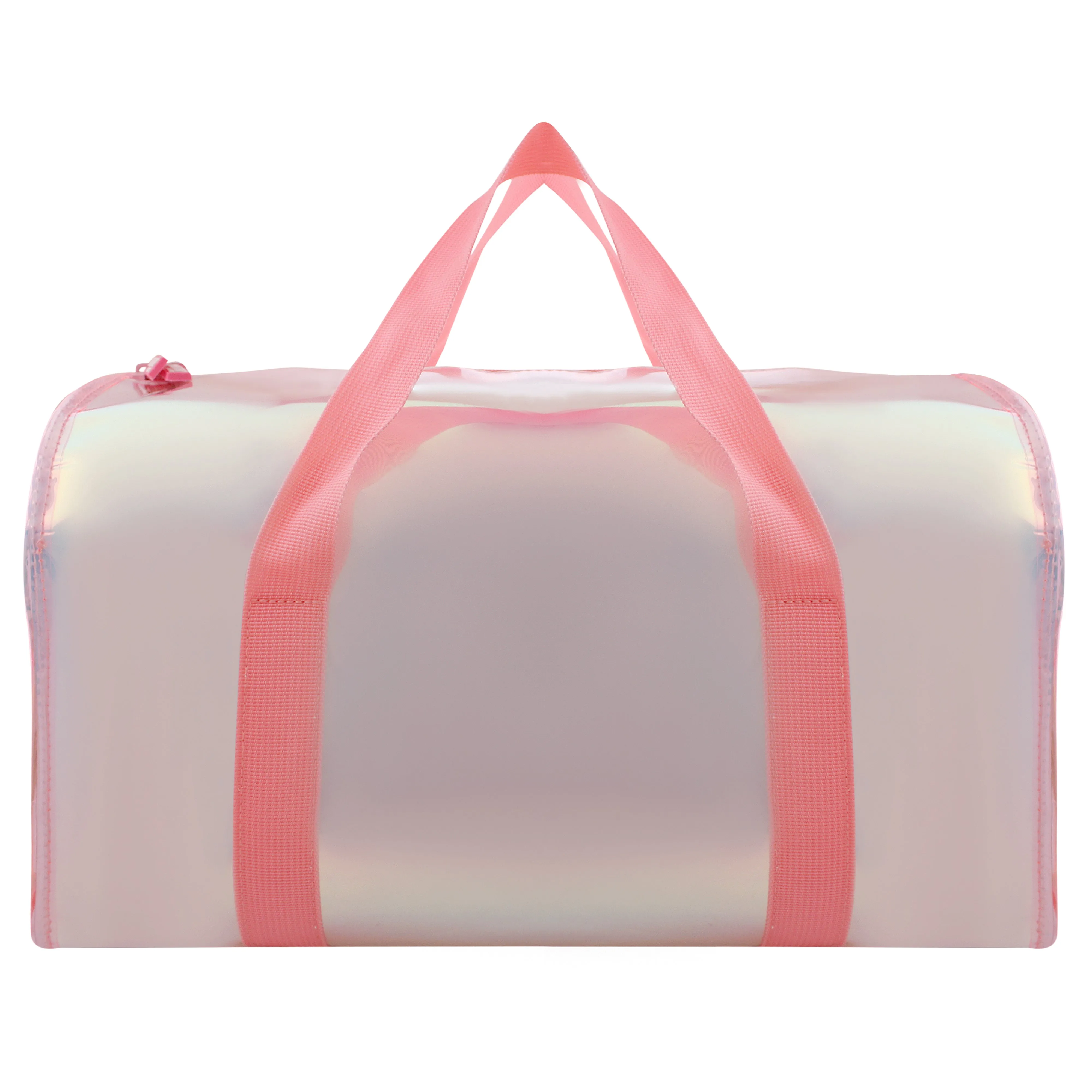 Hamster London Shiny Classic Duffle Bag Pink With Personalization Sticker