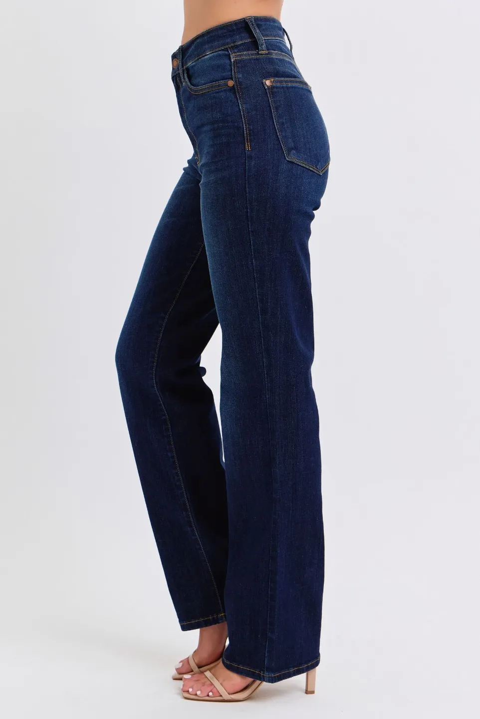 High Waist Straight Judy Blue Denim