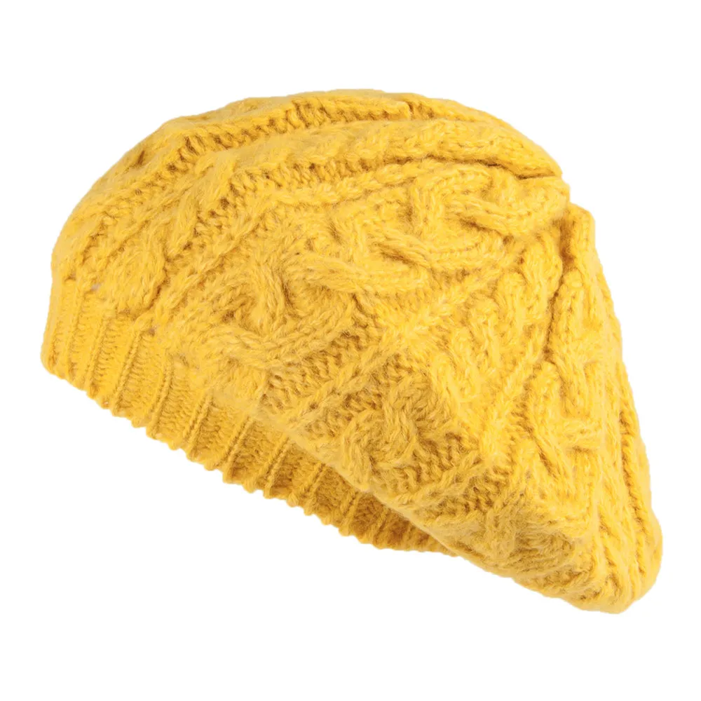 Highland 2000 Alpaca Beret - Yellow