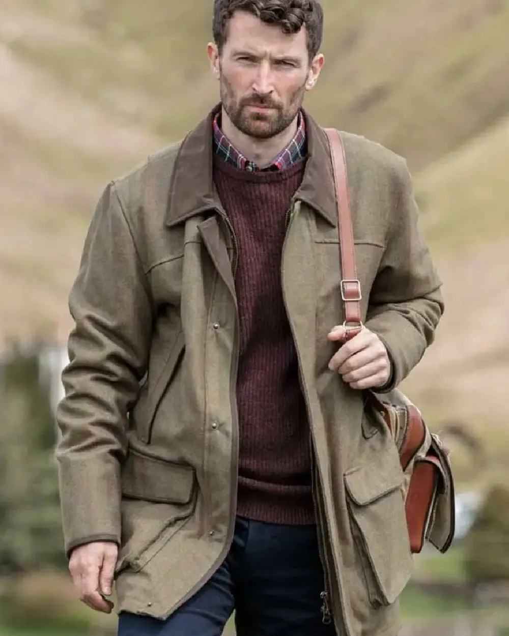 Hoggs of Fife Kinloch Technical Tweed Field Coat