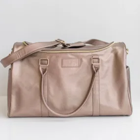 Hollis | Weekender Bag in Metallic Mocha