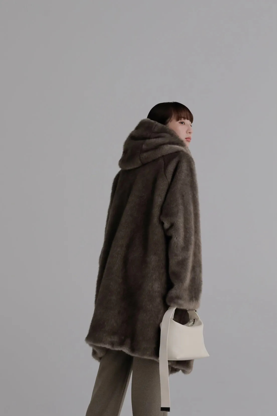 hoodie fur coat