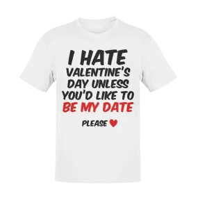 I Hate Valentines Day Adult T-Shirt