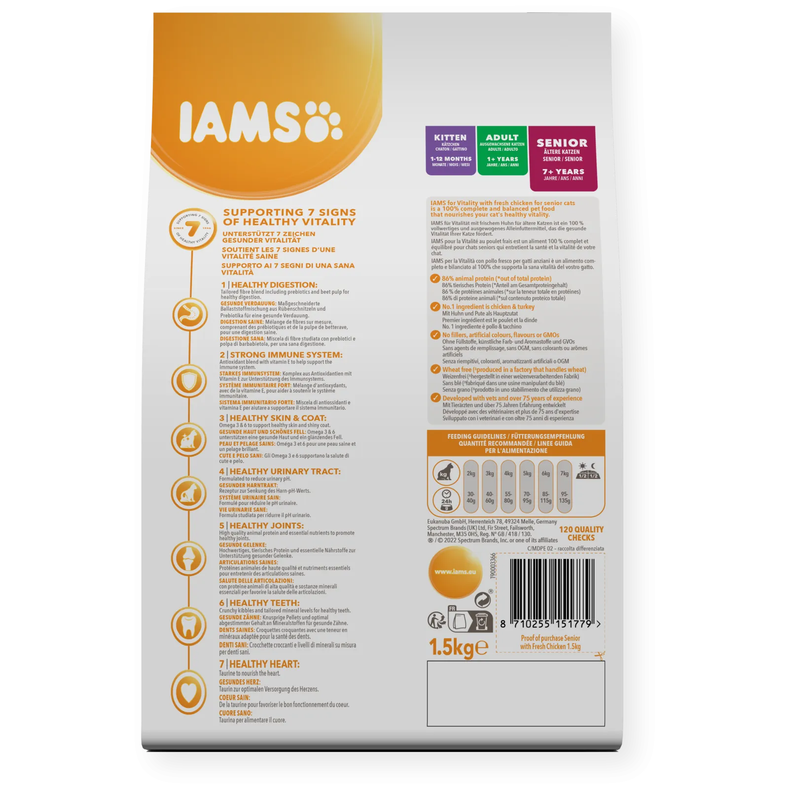 Iams for Vitality Senior Fresh Chicken