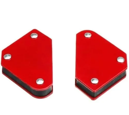 Indian Trader Welding Magnet Set, 6 Pieces, X-Shaped Metal Sheeting, Red