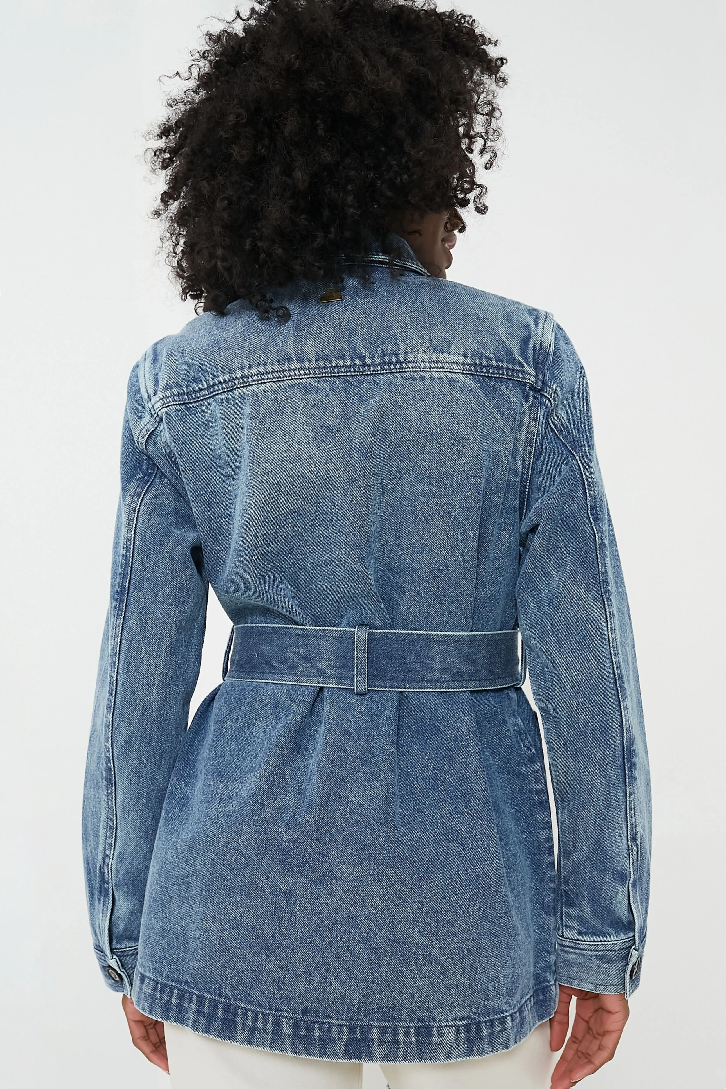 Indigo Chambray Macy Overshirt