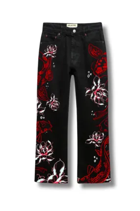 ‘JAPANESE KOI FISH' VALKYRE JEANS