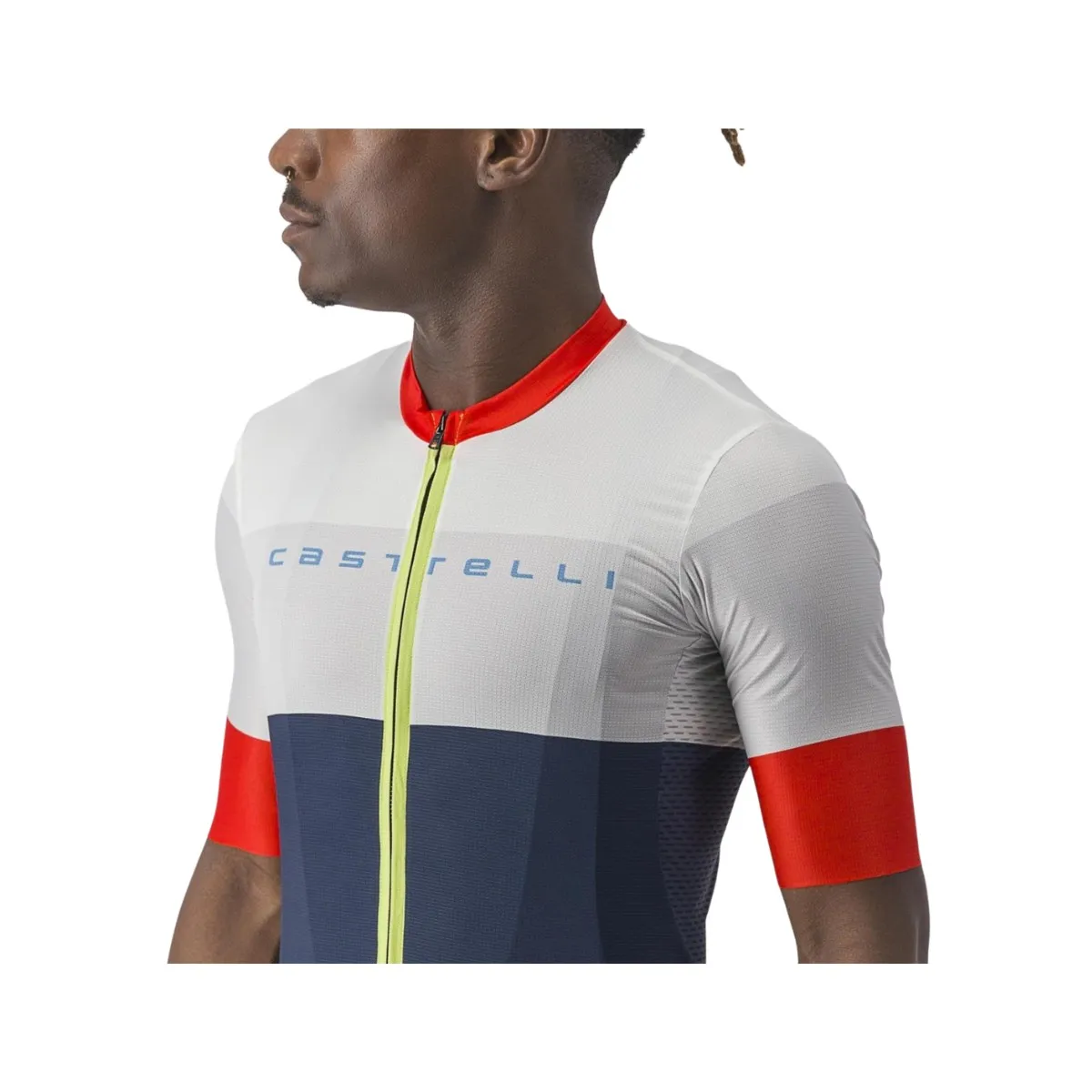 Jersey Castelli Sezione Short Sleeve Blue White