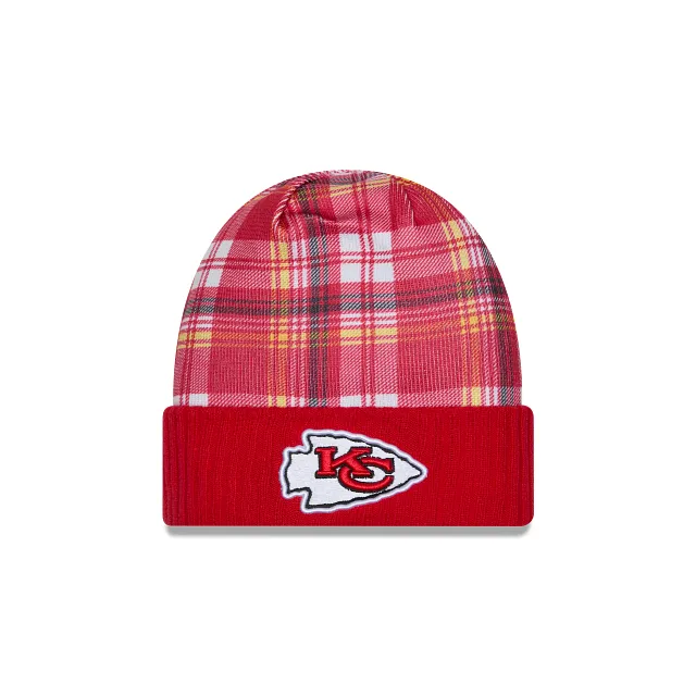 Kansas City Chiefs NFL New Era Men's Red 2024 Official Sideline Statement Cuff Knit Hat