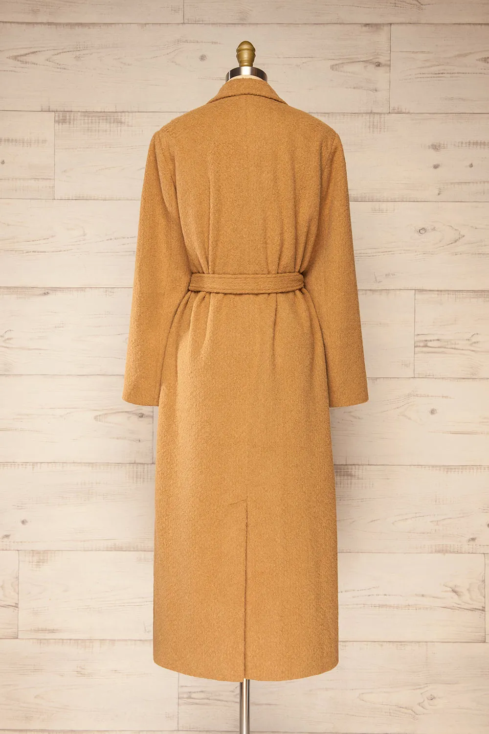 Kilmersdon | Long Caramel Felt Coat