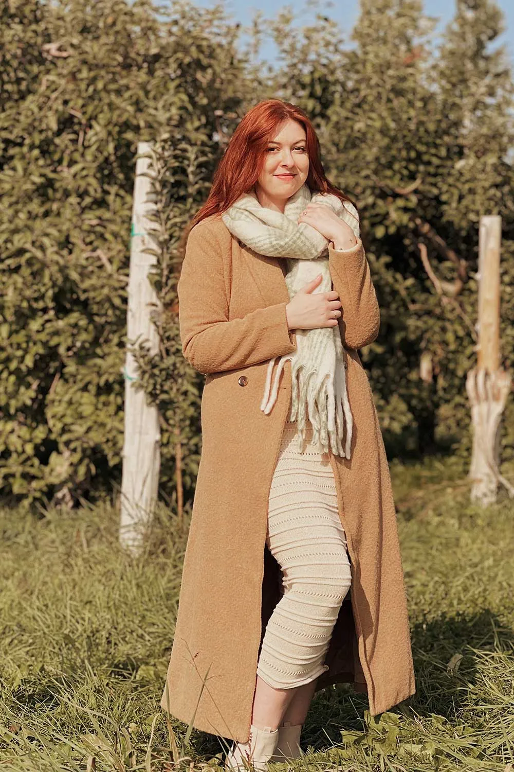 Kilmersdon | Long Caramel Felt Coat