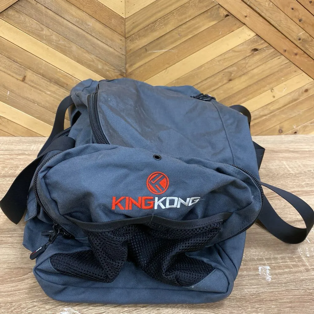 KingKong - Original Duffle Bag - MSRP $200: Grey/Red--