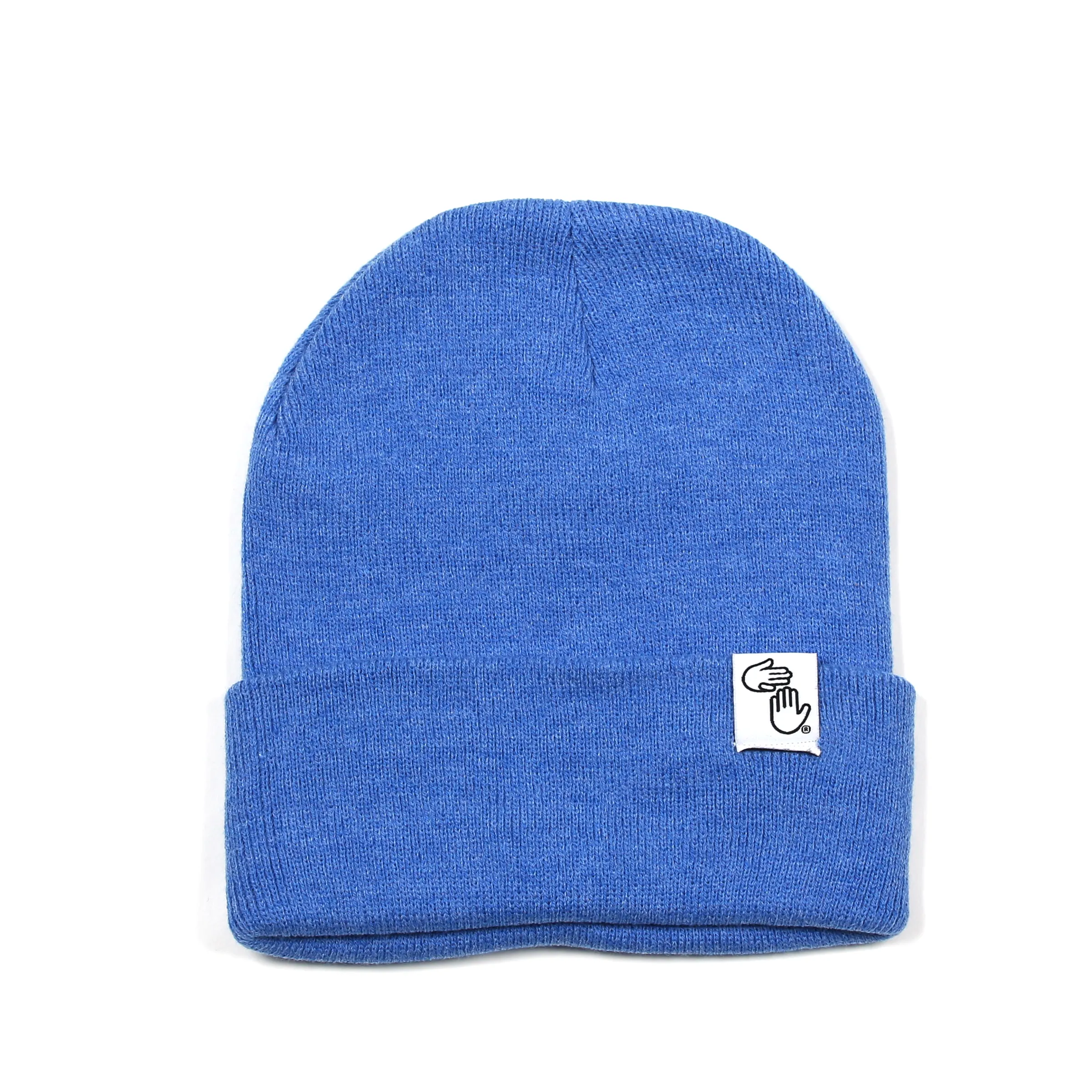 Knit Beanie (Heather Blue)