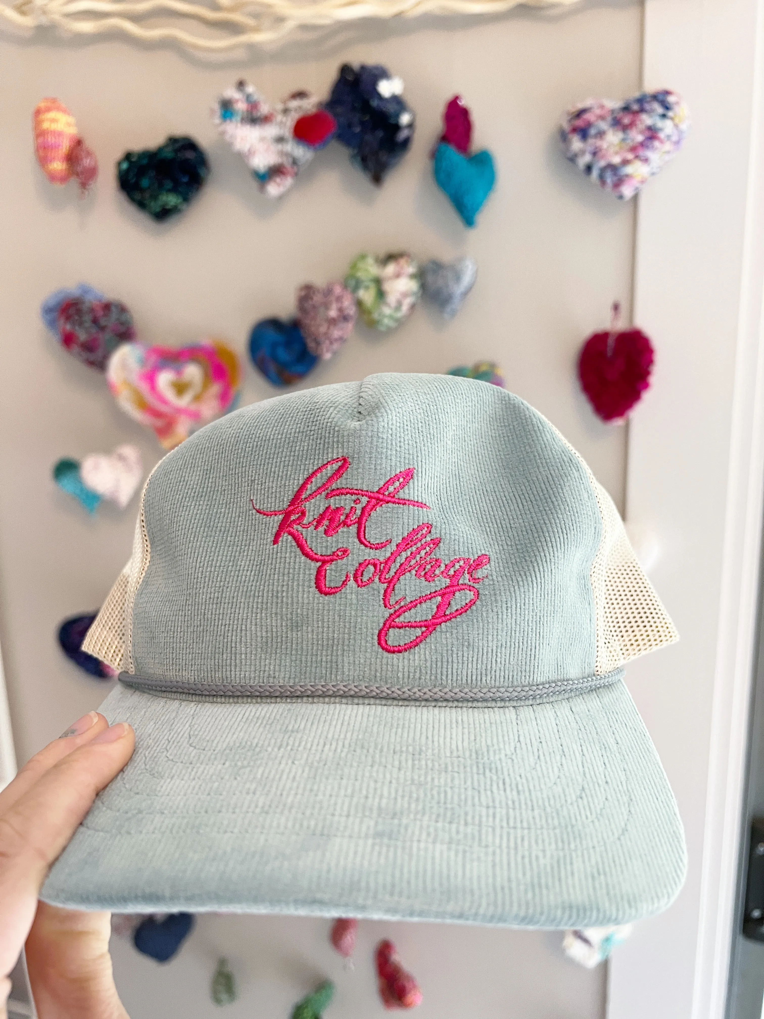 Knit Collage Logo Hat