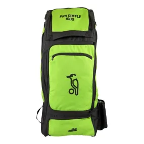 Kookaburra Pro Duffle 1000 Cricket Kitbag - Large (Black/Green)