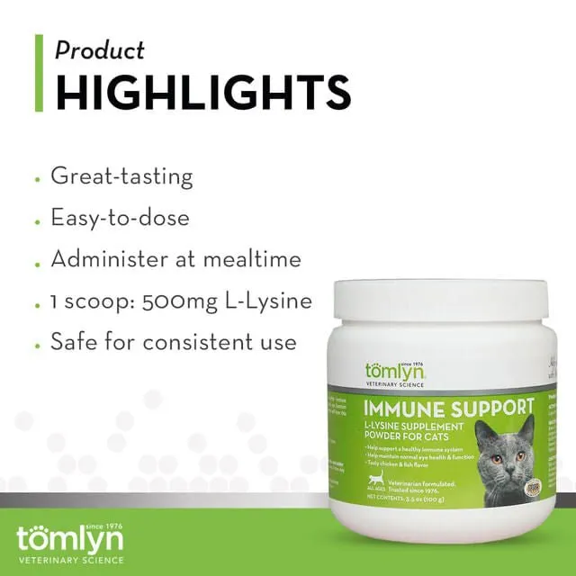 L-Lysine Powder Immune Support for Cats, 3.5 oz