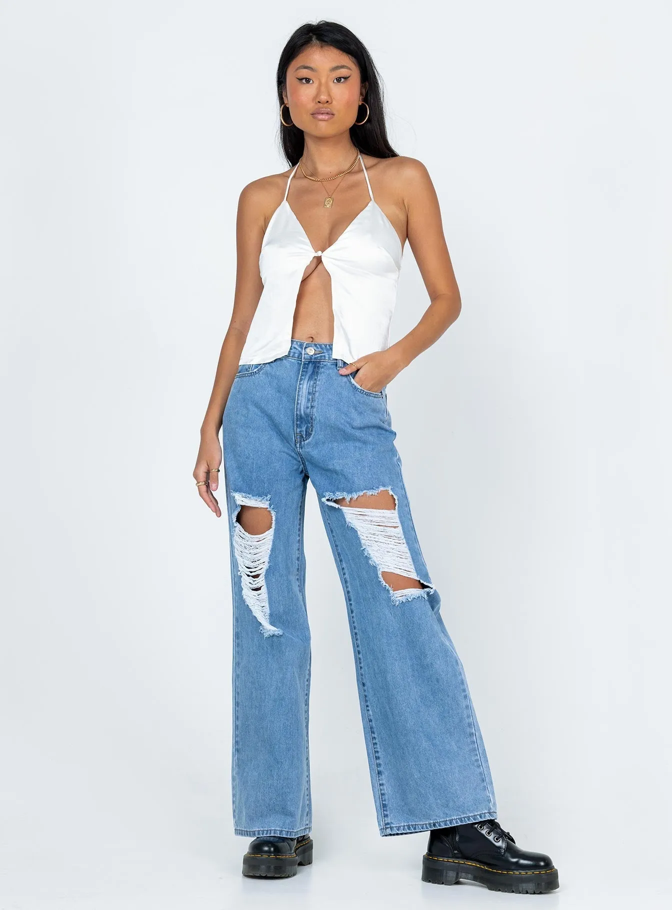 Laguna Wide Leg Denim Jeans