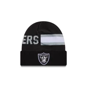 Las Vegas Raiders NFL New Era Men's Black 2024 Sideline Tech Knit Hat